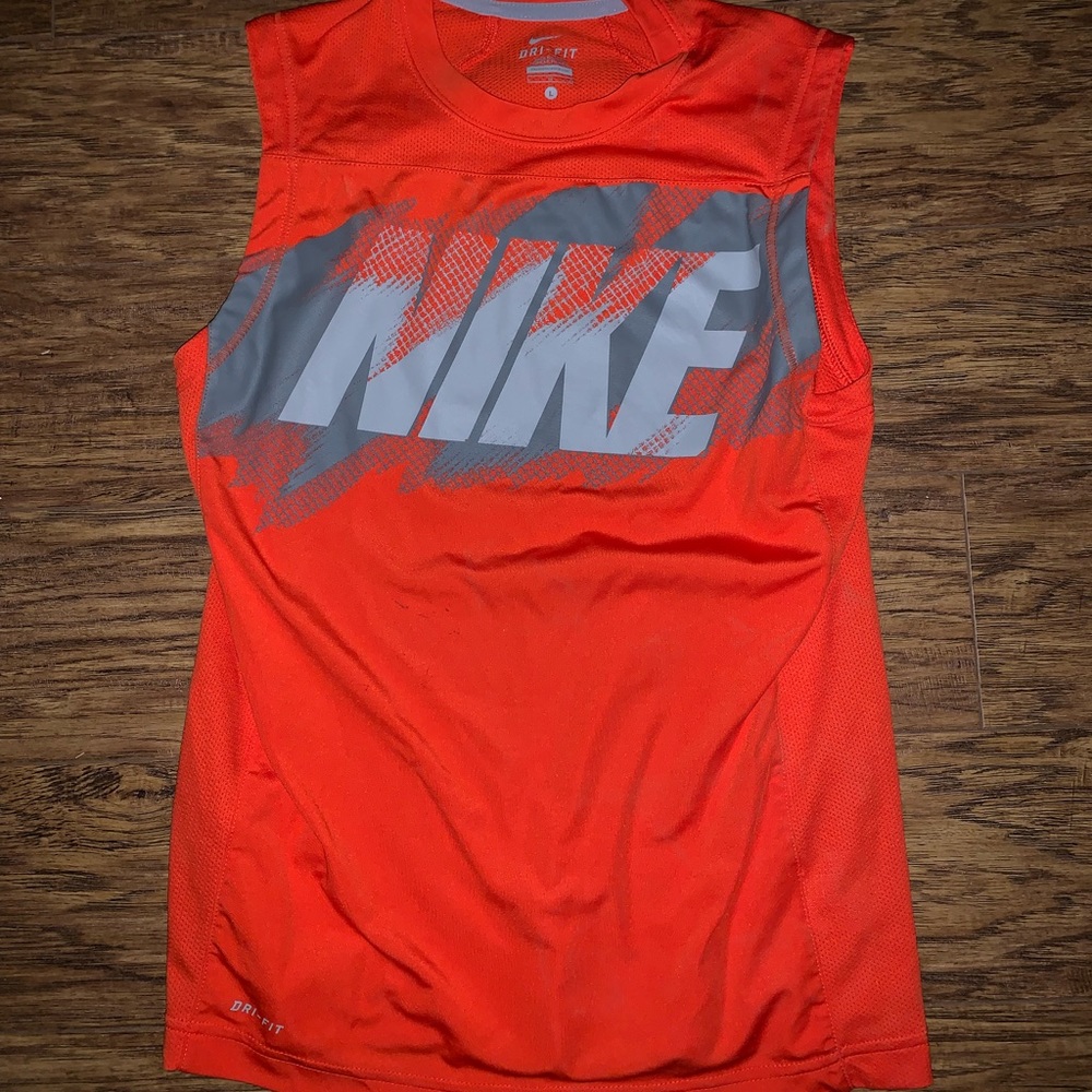 Orange Nike tank top